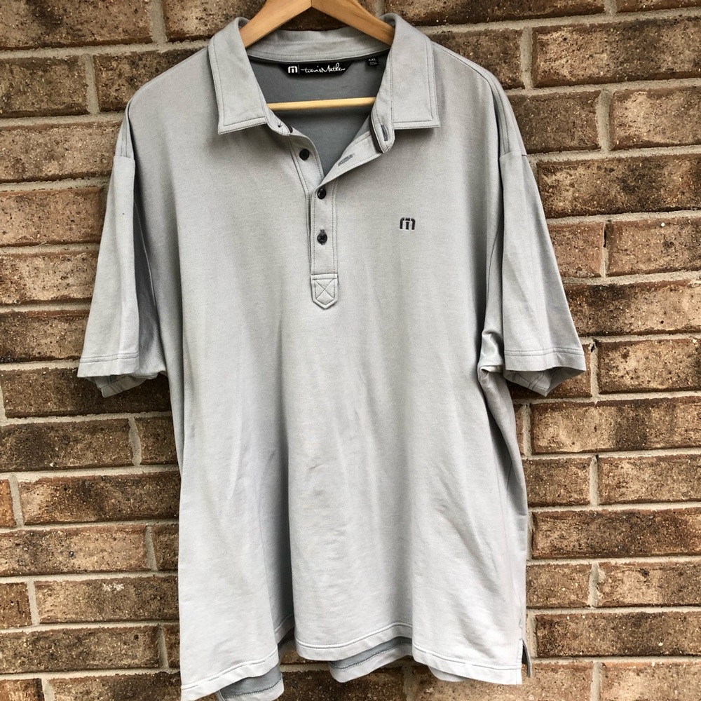 Travis Mathew golf polo shirt.